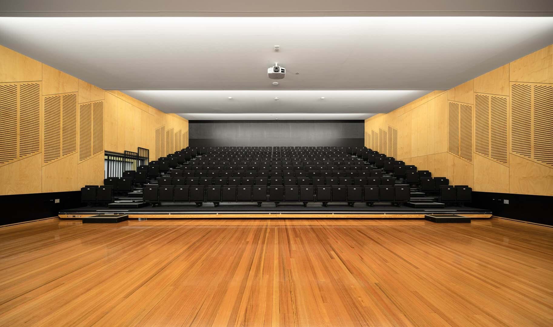 Profurn's retractable seating installation at Whitefriars College