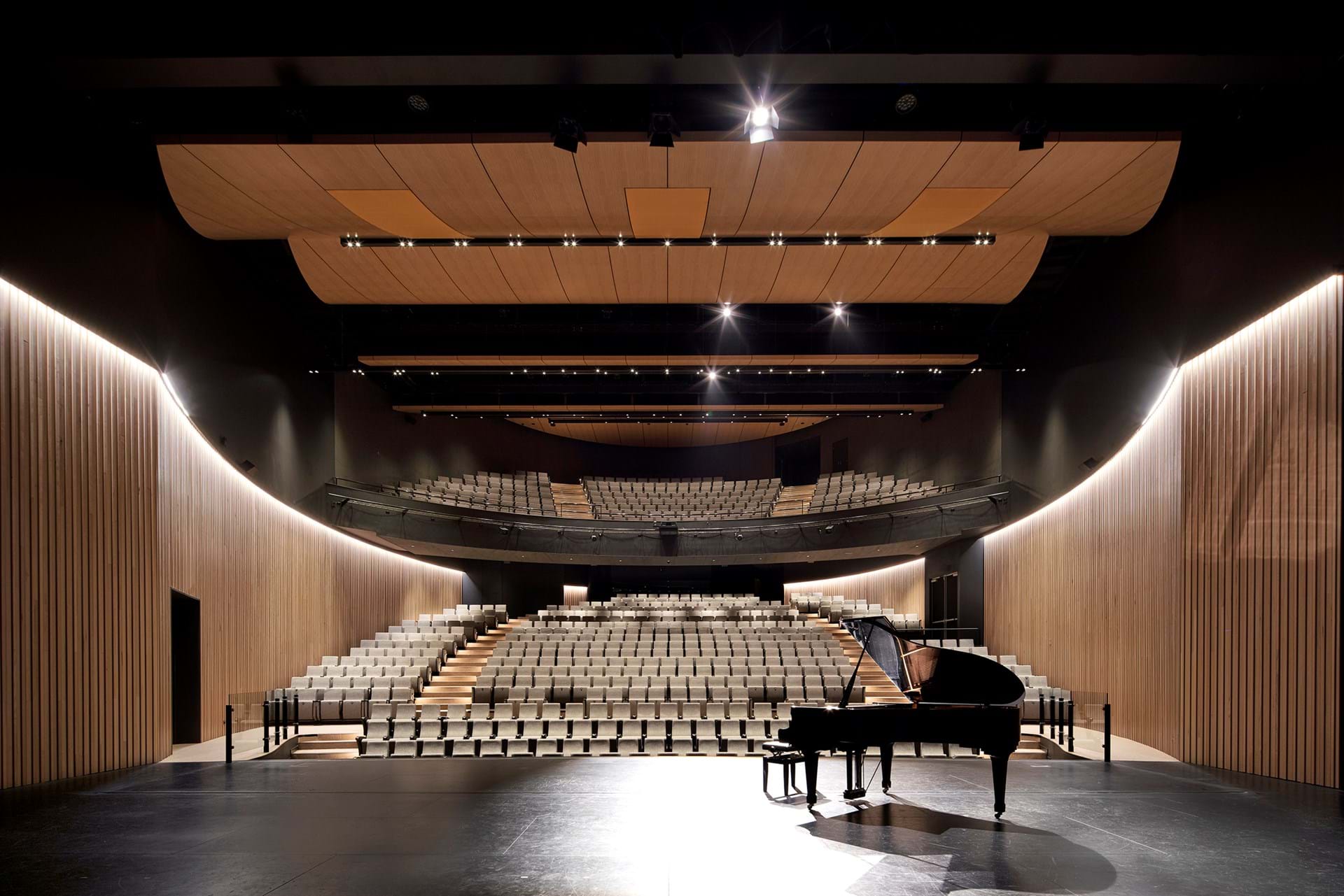 Performing Arts Centre seating at Huntingtower School